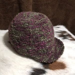 Dark Purple/Grey Coldwater Creek Soft Knit Hat